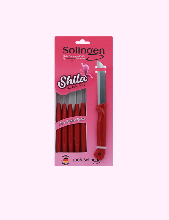 Shila Solingen Meyve Bıçağı Kırmızı Renkli